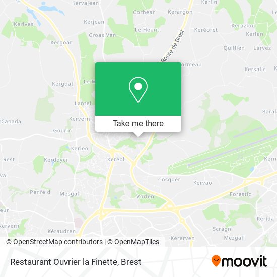 Restaurant Ouvrier la Finette map