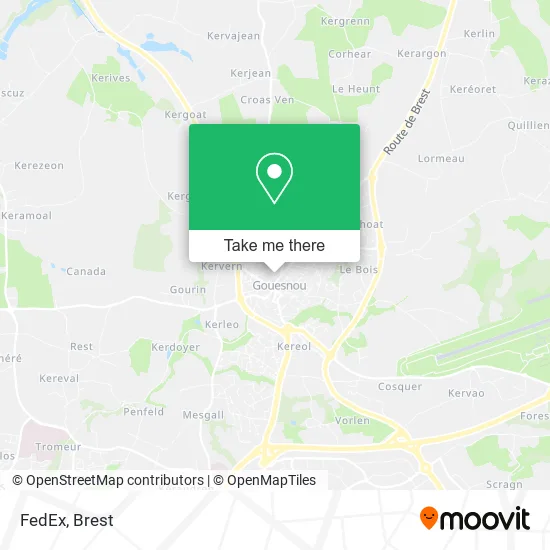 FedEx map
