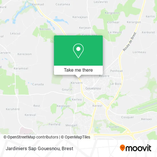 Jardiniers Sap Gouesnou map