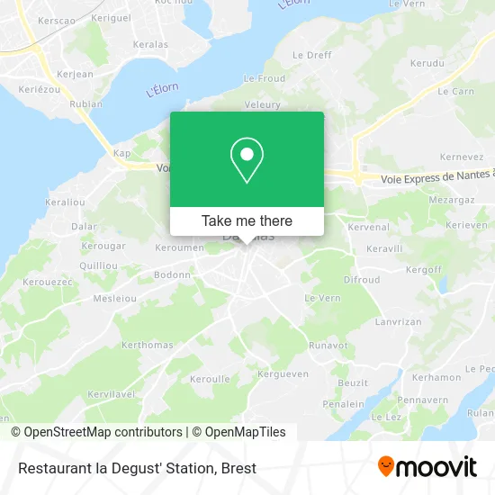 Restaurant la Degust' Station map