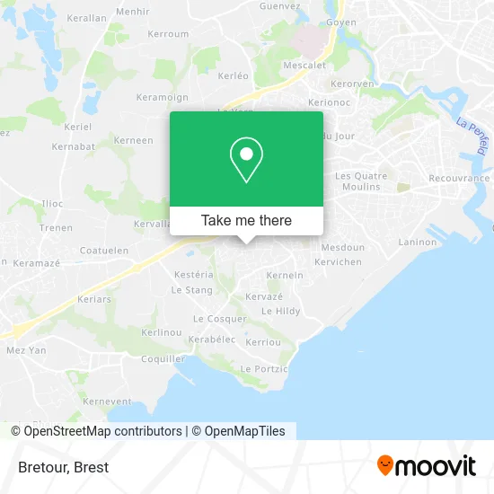 Bretour map