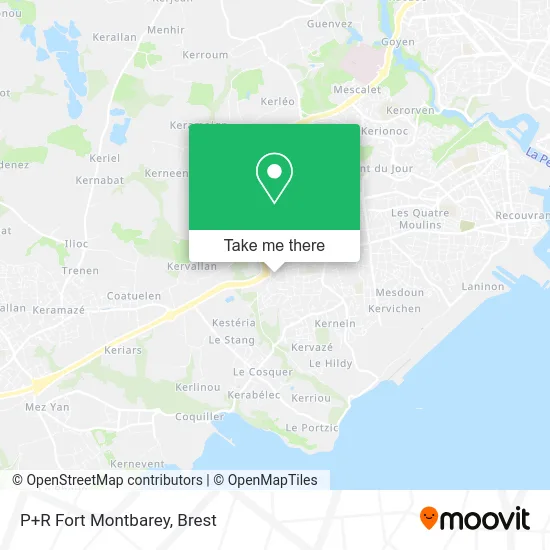 P+R Fort Montbarey map