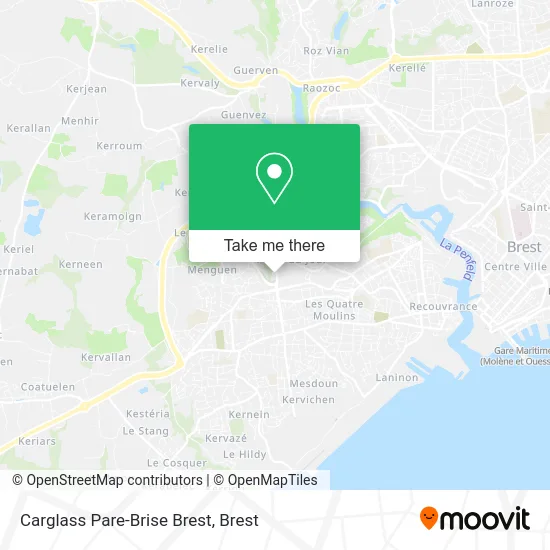 Carglass Pare-Brise Brest map