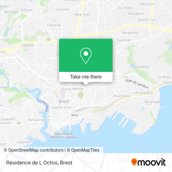 Résidence de L Octroi map