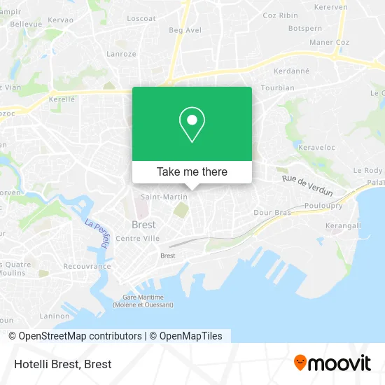 Hotelli Brest map