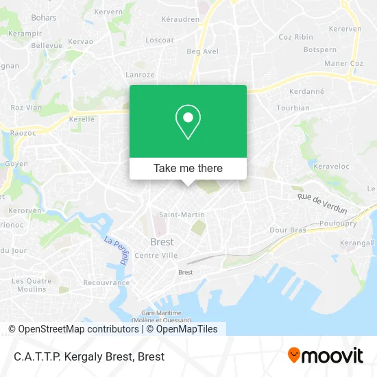 C.A.T.T.P. Kergaly Brest map