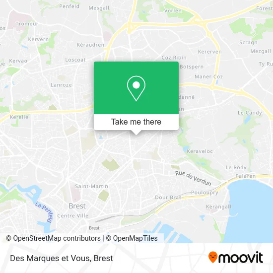 Des Marques et Vous map
