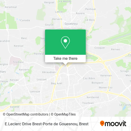 E.Leclerc Drive Brest-Porte de Gouesnou map