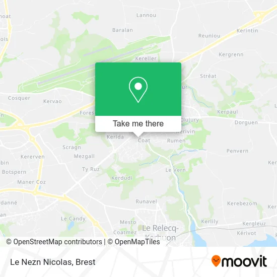 Le Nezn Nicolas map