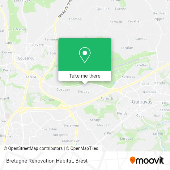 Bretagne Rénovation Habitat map