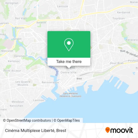 Cinéma Multiplexe Liberté map