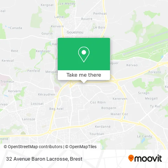 32 Avenue Baron Lacrosse map