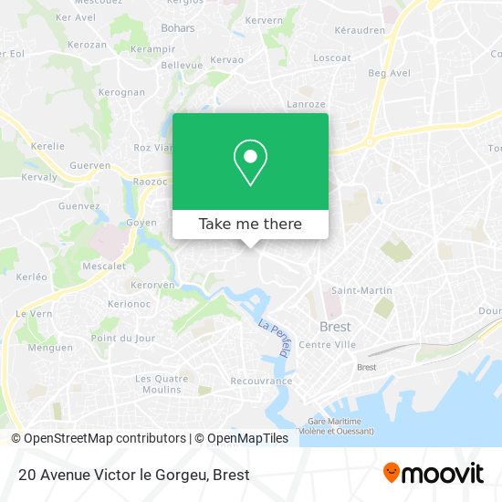 20 Avenue Victor le Gorgeu map