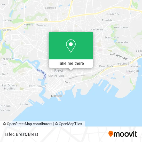 Isfec Brest map