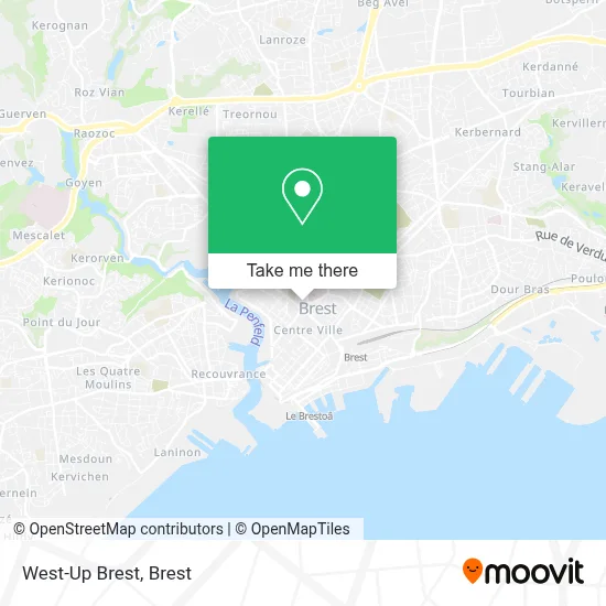 West-Up Brest map