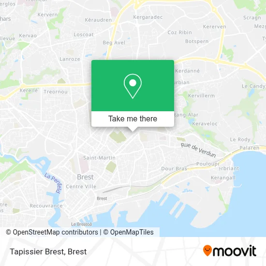 Tapissier Brest map