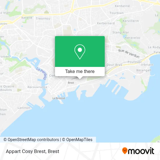 Appart Cosy Brest map
