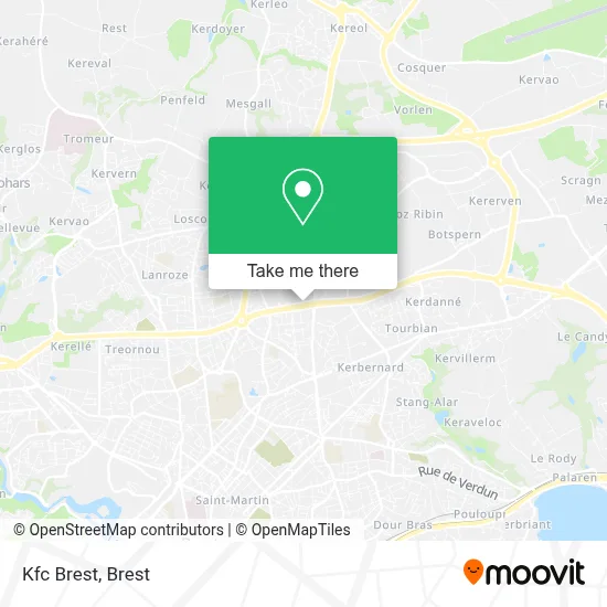 Kfc Brest map
