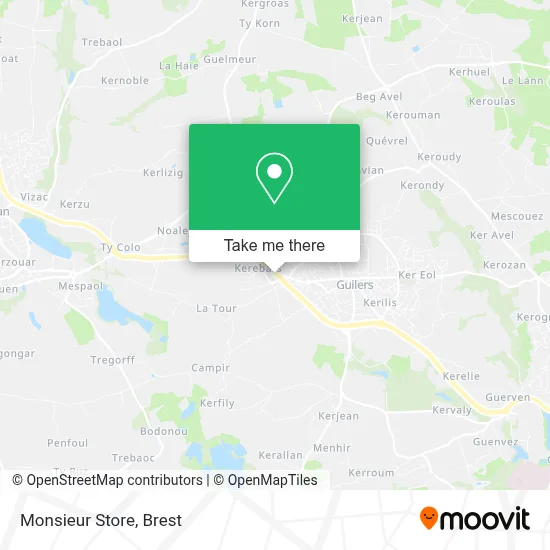 Monsieur Store map