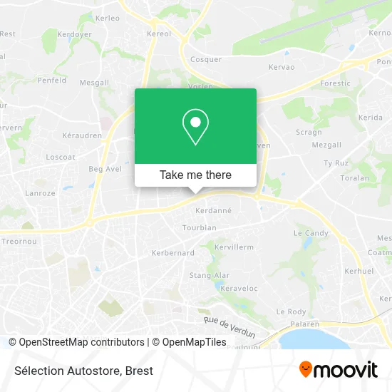 Sélection Autostore map