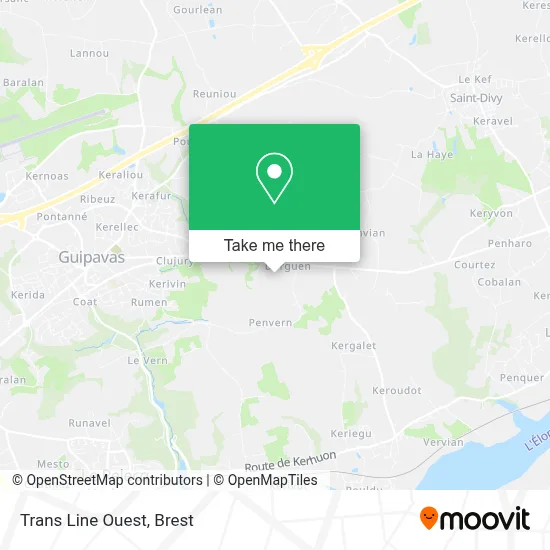 Trans Line Ouest map