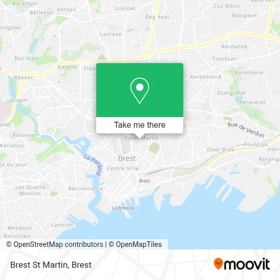 Brest St Martin map