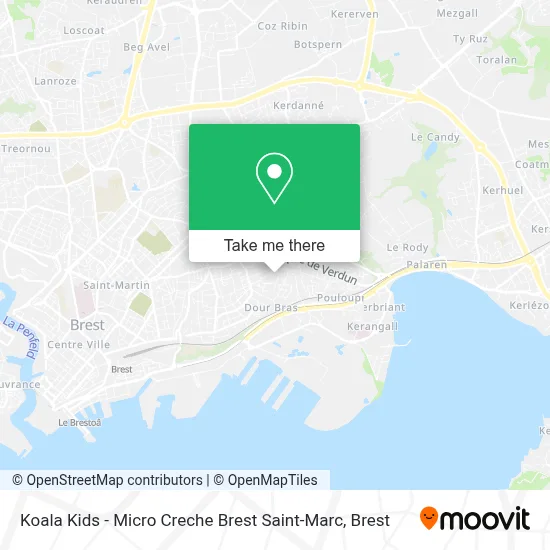 Koala Kids - Micro Creche Brest Saint-Marc map
