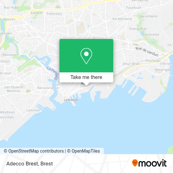 Adecco Brest map