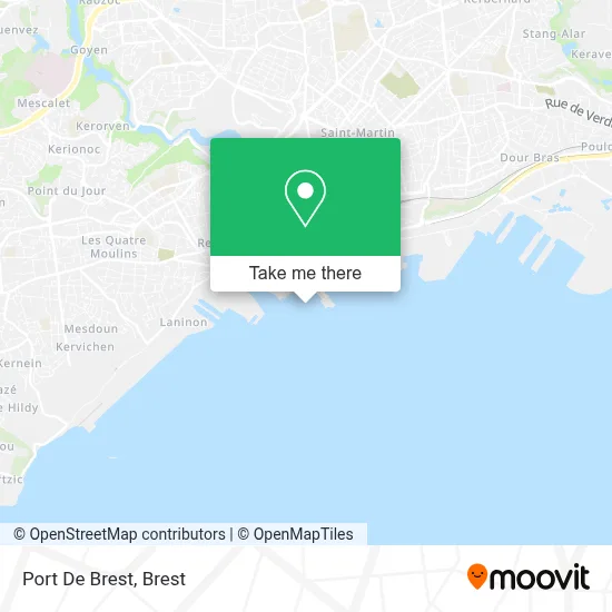 Port De Brest map