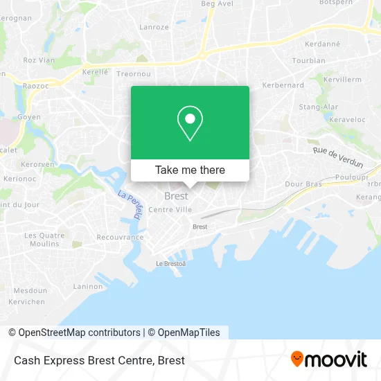 Cash Express Brest Centre map