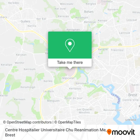 Centre Hospitalier Universitaire Chu Reanimation Me map