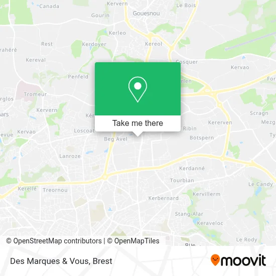 Des Marques & Vous map