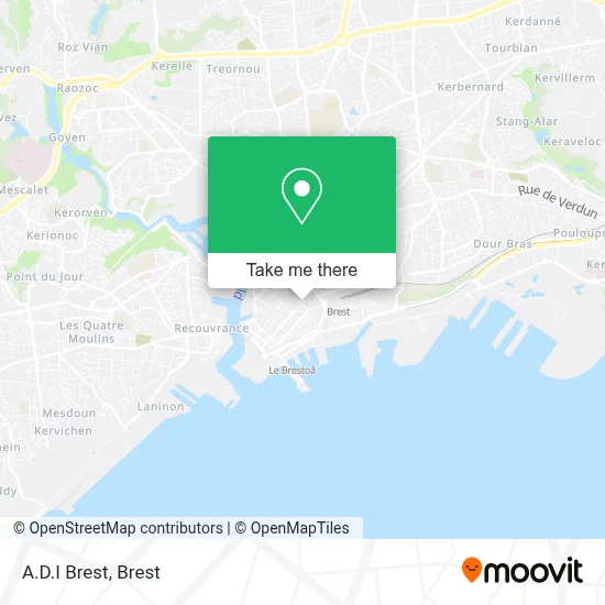 A.D.I Brest map