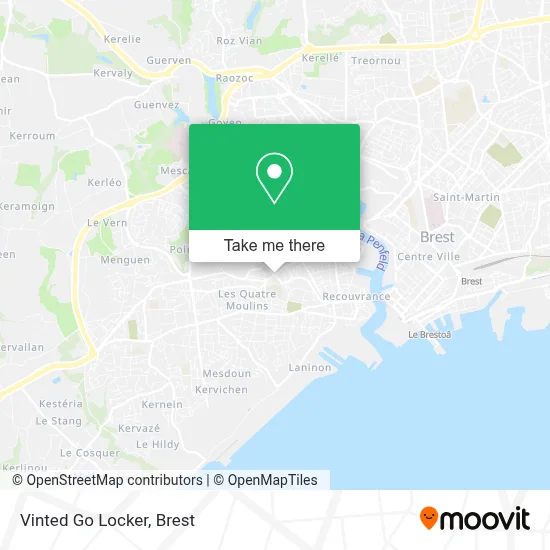 Vinted Go Locker map