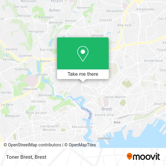 Toner Brest map