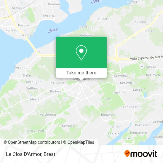Le Clos D'Armor map
