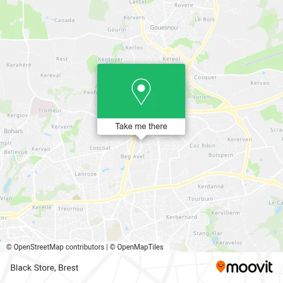 Black Store map