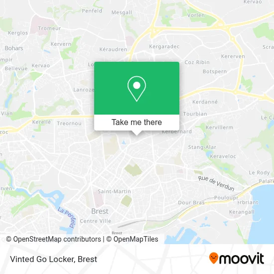 Vinted Go Locker map