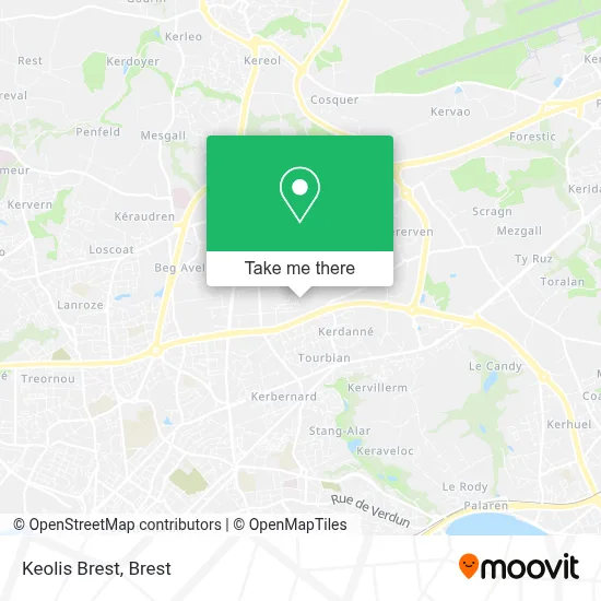 Keolis Brest map
