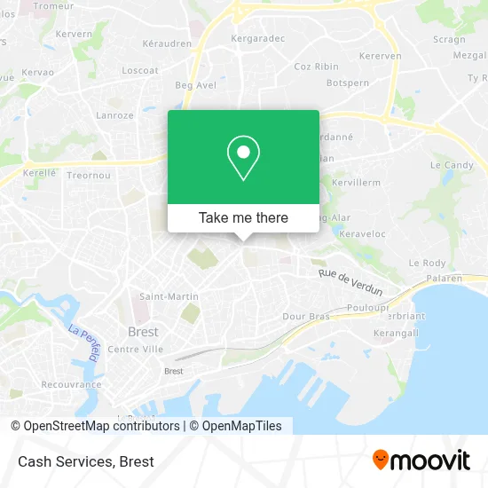 Cash Services map