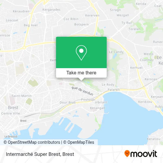 Intermarché Super Brest map