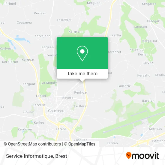 Service Informatique map