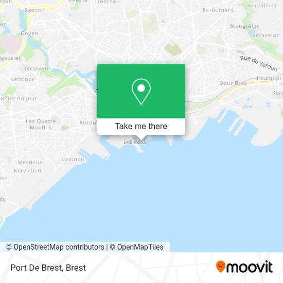 Port De Brest map