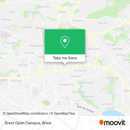 Brest Open Campus map