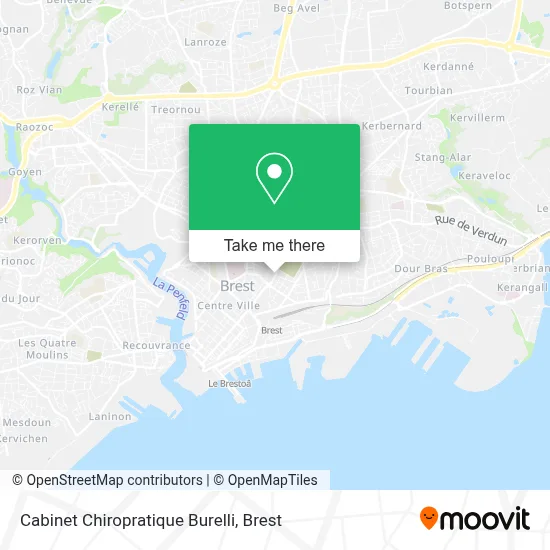 Cabinet Chiropratique Burelli map