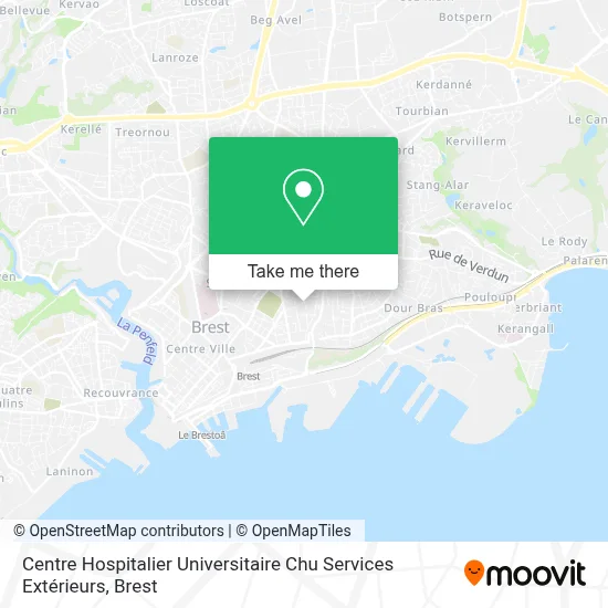 Centre Hospitalier Universitaire Chu Services Extérieurs map