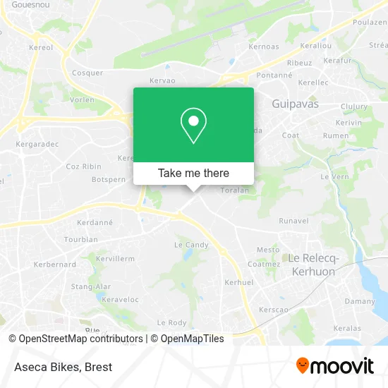 Aseca Bikes map