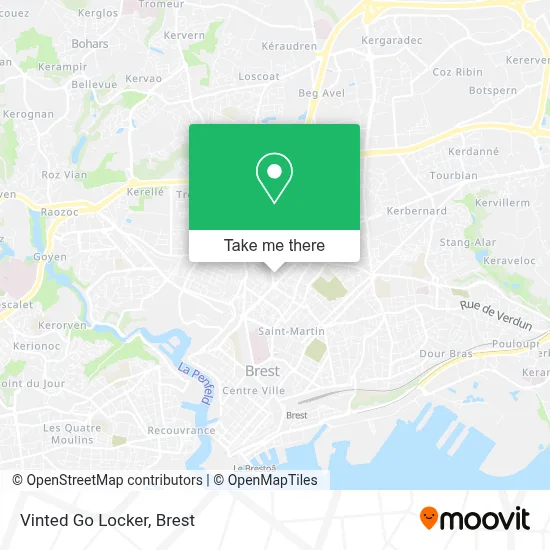 Vinted Go Locker map