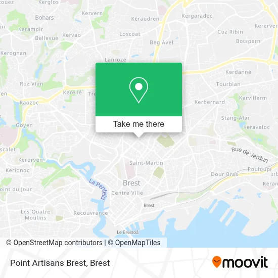 Point Artisans Brest map