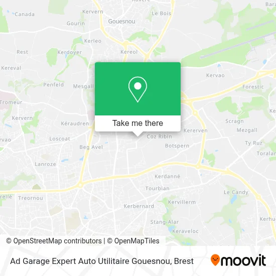 Ad Garage Expert Auto Utilitaire Gouesnou map